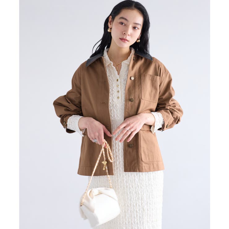 バイカラー衿カバーオール | VIS  | 詳細画像4 