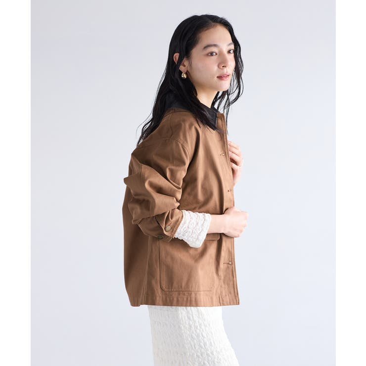 バイカラー衿カバーオール | VIS  | 詳細画像5 