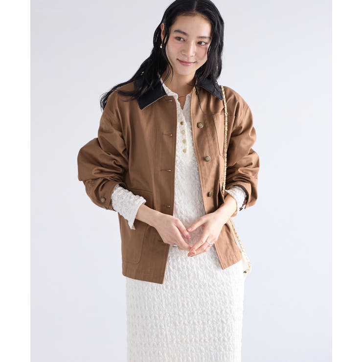 バイカラー衿カバーオール | VIS  | 詳細画像6 