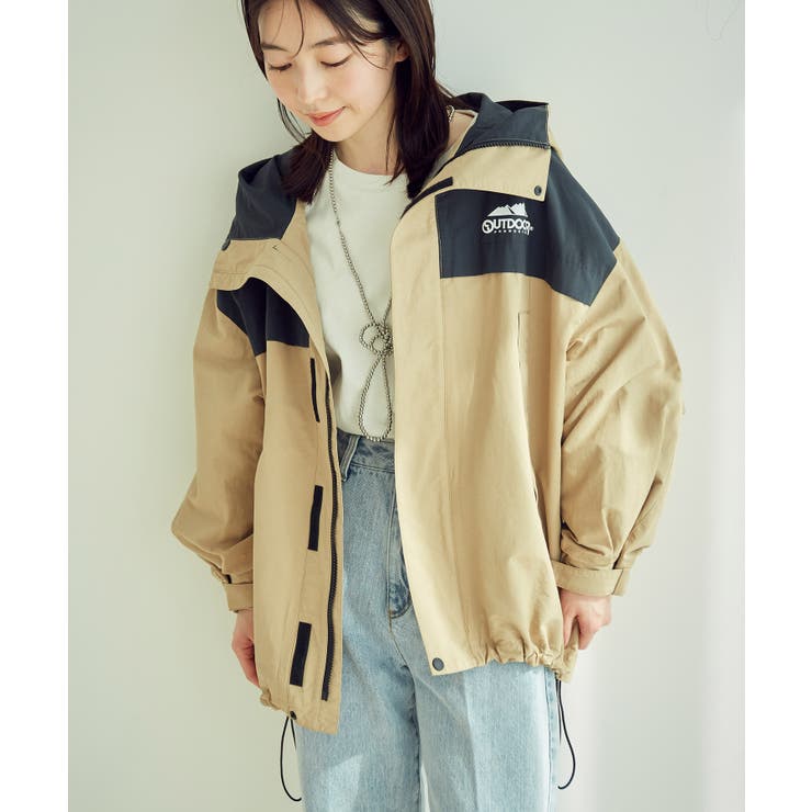 OUTDOOR PRODUCTSコラボ】【洗濯可】オーバーサイズマウンテンパー