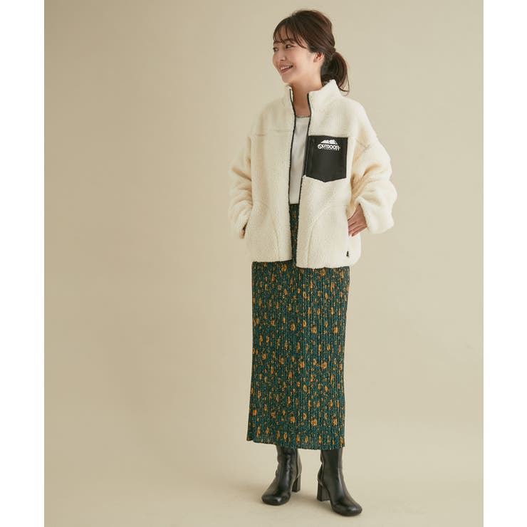★新品タグ付★ Vis × OUTDOOR PRODUCTSコラボ ボアブルゾン OUTDOORPRODUCTSコラボ】ボアブルゾン[品番：VISW0023790]｜VIS