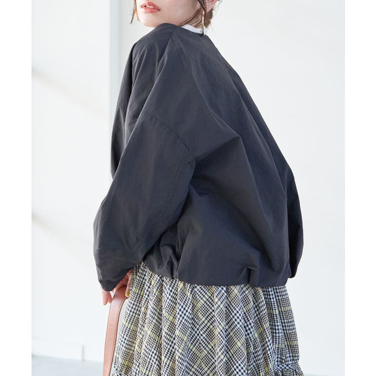 Vネックボリュームギャザーブルゾン【UVケア・撥水】 | VIS  | 詳細画像12