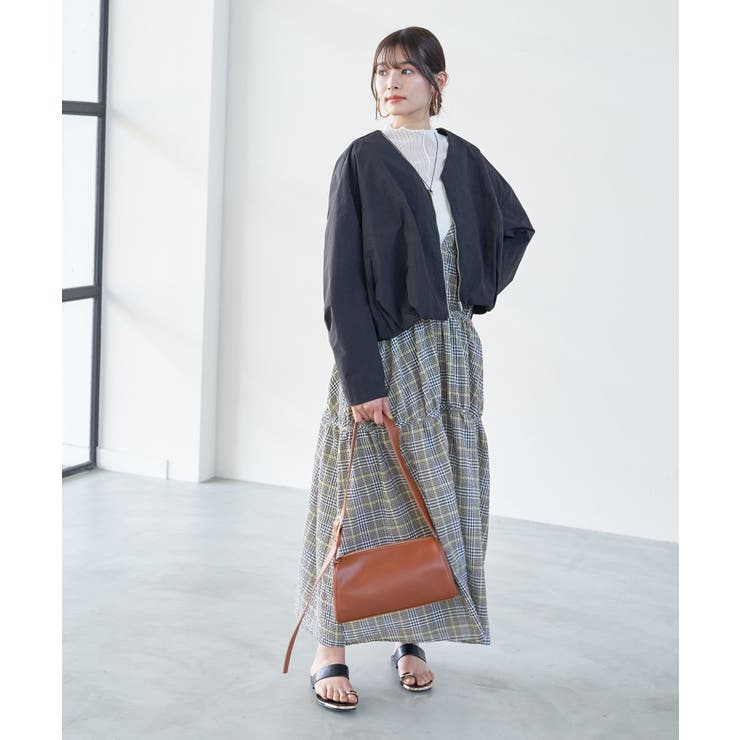 Vネックボリュームギャザーブルゾン【UVケア・撥水】 | VIS  | 詳細画像14