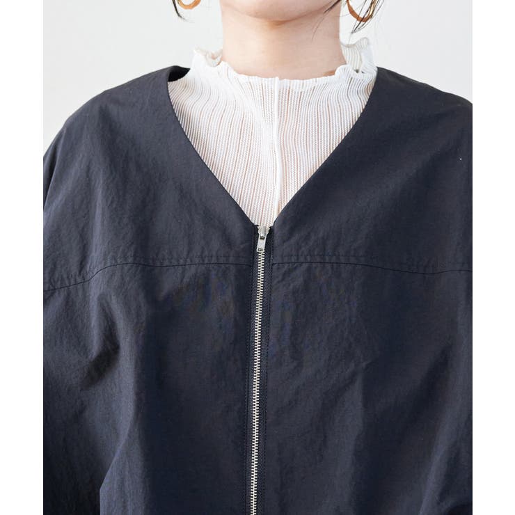 Vネックボリュームギャザーブルゾン【UVケア・撥水】 | VIS  | 詳細画像19