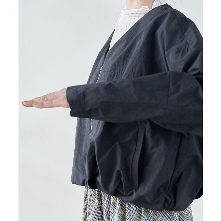 Vネックボリュームギャザーブルゾン【UVケア・撥水】 | VIS  | 詳細画像22