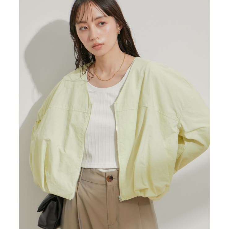 Vネックボリュームギャザーブルゾン【UVケア・撥水】 | VIS  | 詳細画像26