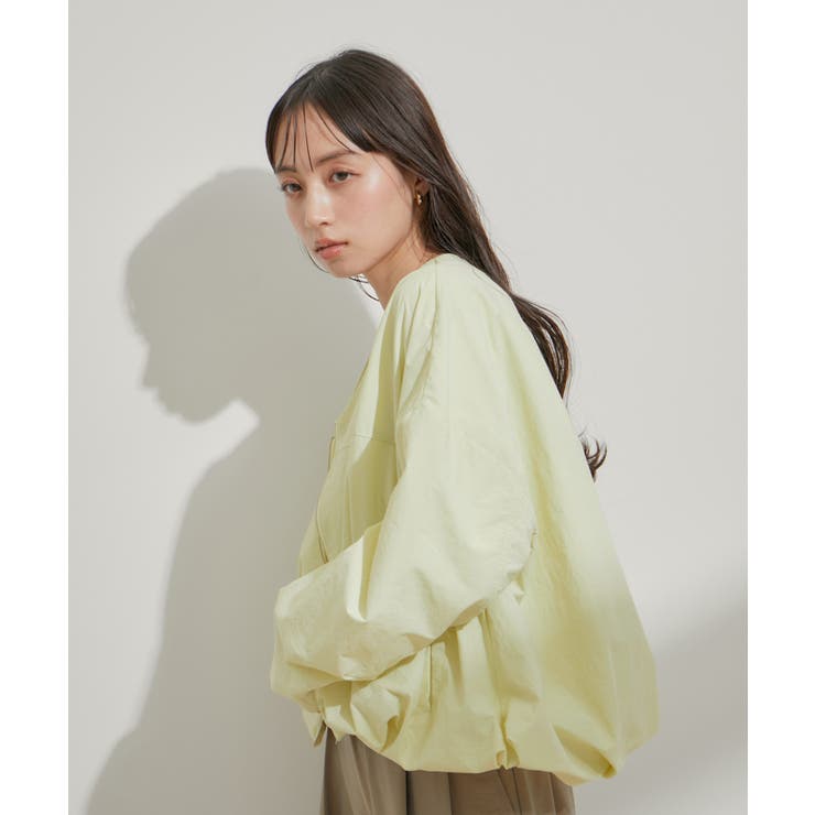 Vネックボリュームギャザーブルゾン【UVケア・撥水】 | VIS  | 詳細画像27