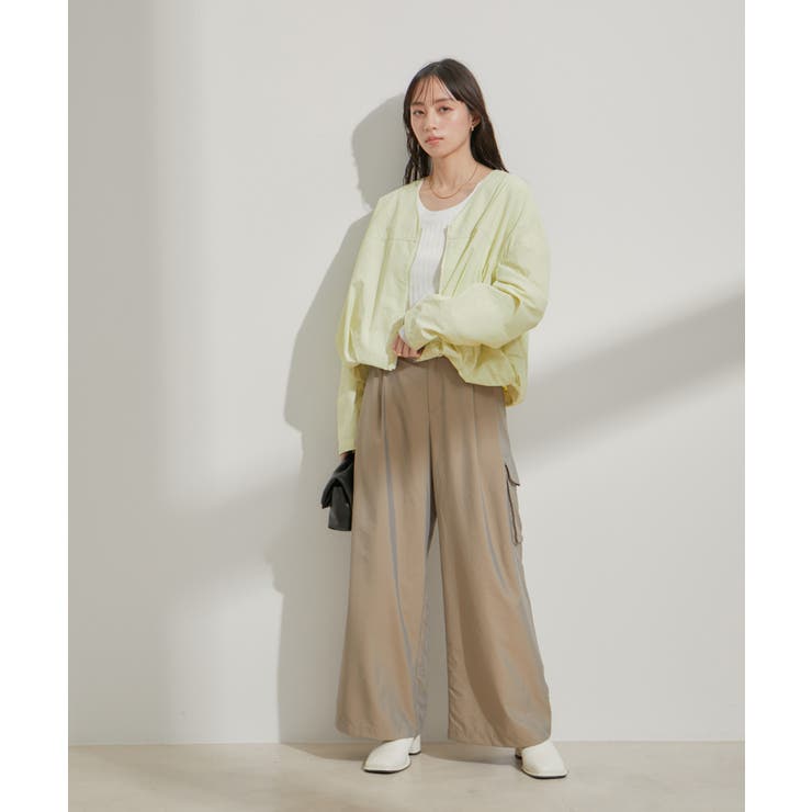 Vネックボリュームギャザーブルゾン【UVケア・撥水】 | VIS  | 詳細画像28