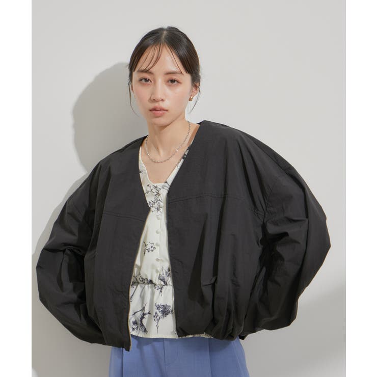 Vネックボリュームギャザーブルゾン【UVケア・撥水】 | VIS  | 詳細画像29