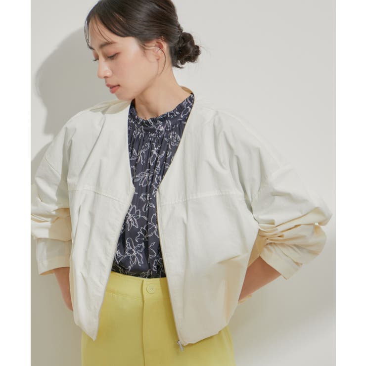 Vネックボリュームギャザーブルゾン【UVケア・撥水】 | VIS  | 詳細画像32