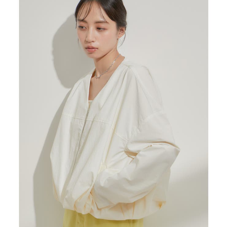 Vネックボリュームギャザーブルゾン【UVケア・撥水】 | VIS  | 詳細画像34