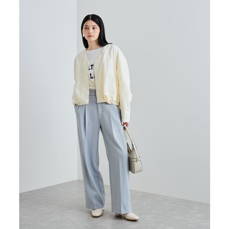 Vネックボリュームギャザーブルゾン【UVケア・撥水】 | VIS  | 詳細画像4