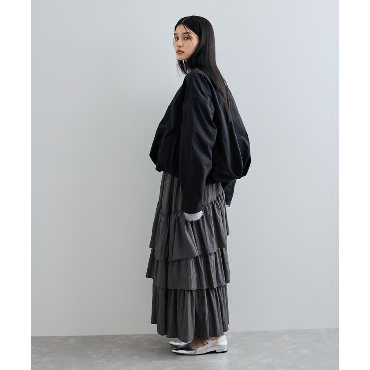 Vネックボリュームギャザーブルゾン【UVケア・撥水】 | VIS  | 詳細画像6