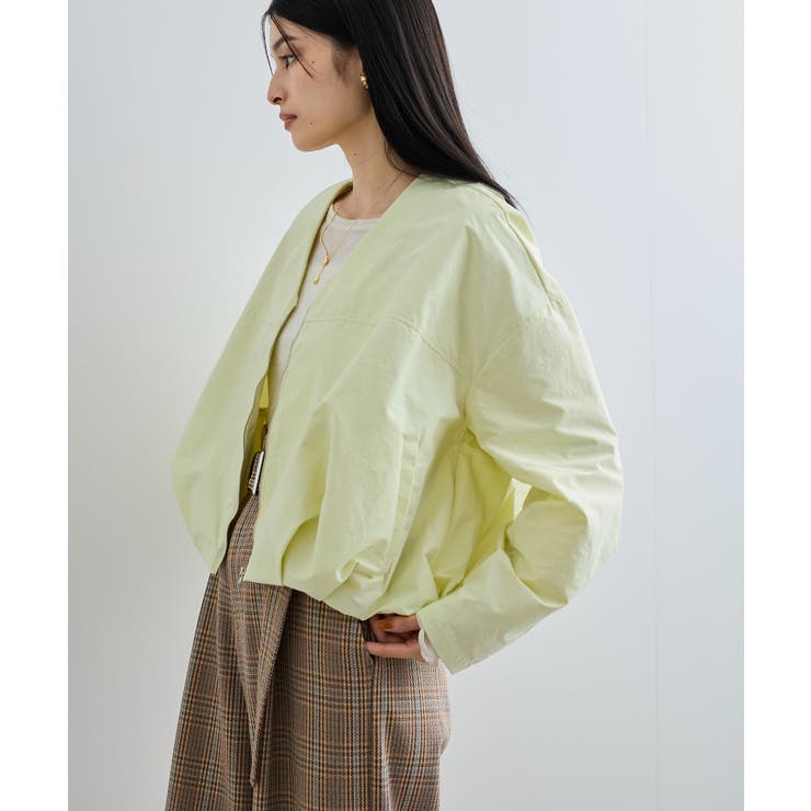 Vネックボリュームギャザーブルゾン【UVケア・撥水】 | VIS  | 詳細画像8