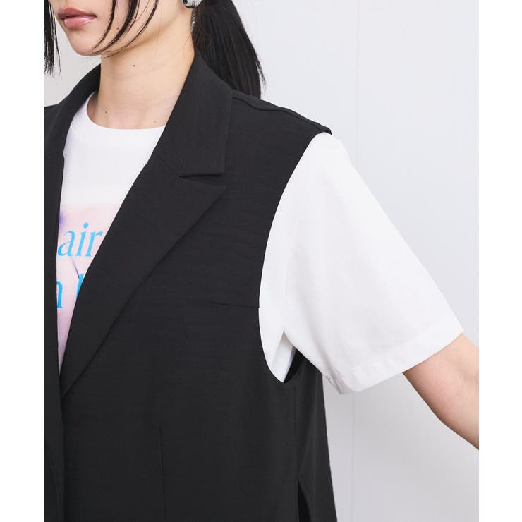 【セットアップ対応】サイド深スリットジレベスト | VIS  | 詳細画像13 