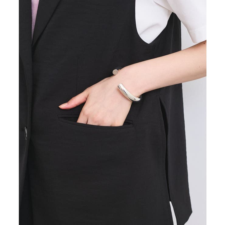 【セットアップ対応】サイド深スリットジレベスト | VIS  | 詳細画像15 