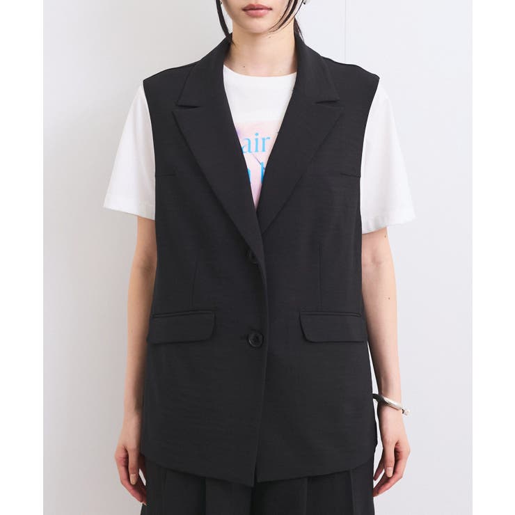 【セットアップ対応】サイド深スリットジレベスト | VIS  | 詳細画像9 