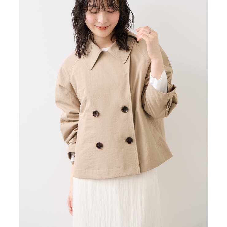 ショートトレンチコート/UVケア・撥水・花粉ガード | VIS  | 詳細画像18 