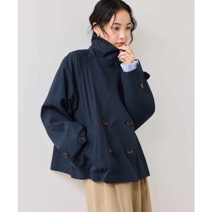 ショートトレンチコート/UVケア・撥水・花粉ガード | VIS  | 詳細画像20 