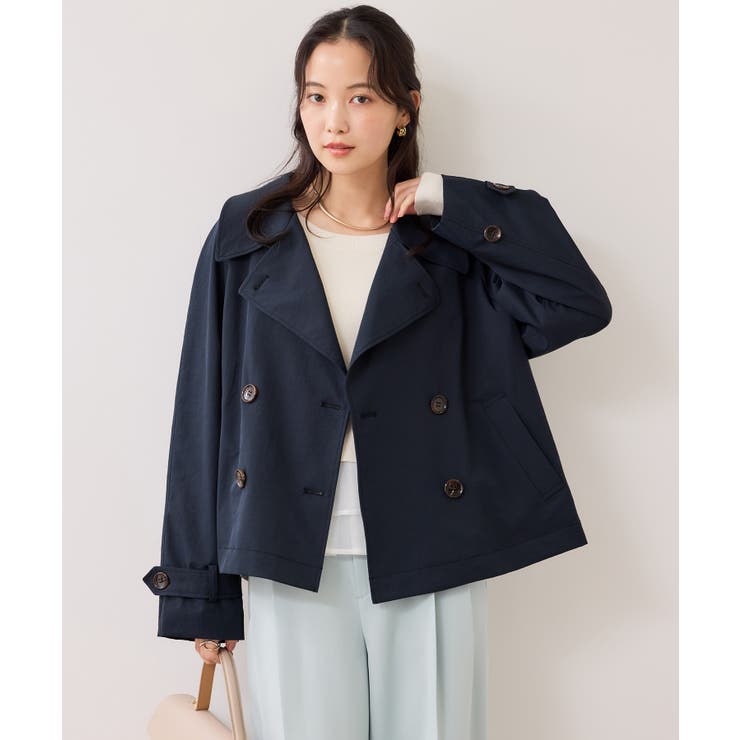 ショートトレンチコート/UVケア・撥水・花粉ガード | VIS  | 詳細画像23 