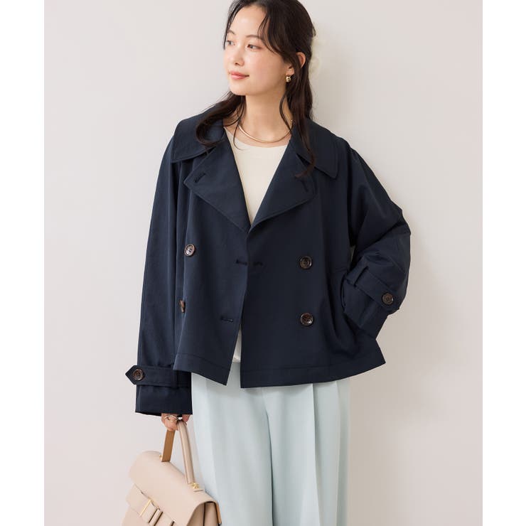 ショートトレンチコート/UVケア・撥水・花粉ガード | VIS  | 詳細画像24 