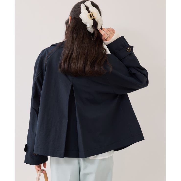 ショートトレンチコート/UVケア・撥水・花粉ガード | VIS  | 詳細画像25 