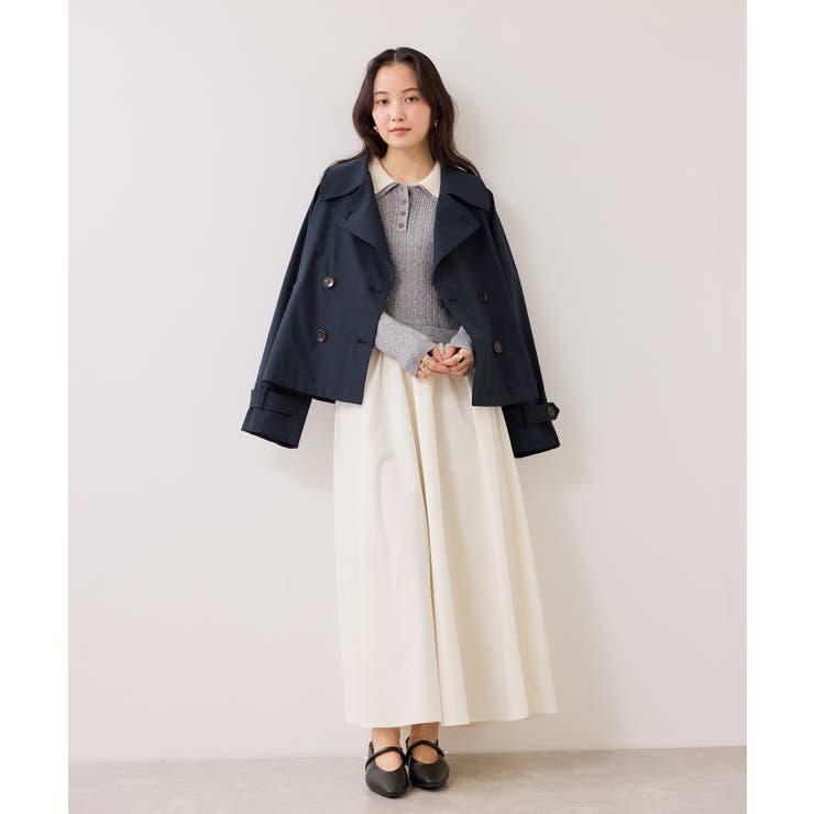 ショートトレンチコート/UVケア・撥水・花粉ガード | VIS  | 詳細画像27 