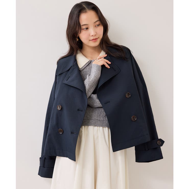 ショートトレンチコート/UVケア・撥水・花粉ガード | VIS  | 詳細画像28 