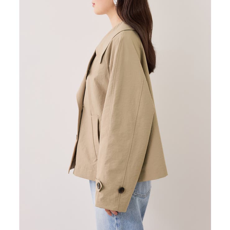 ショートトレンチコート/UVケア・撥水・花粉ガード | VIS  | 詳細画像30 