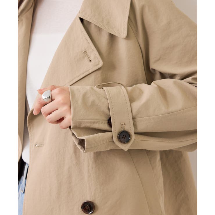ショートトレンチコート/UVケア・撥水・花粉ガード | VIS  | 詳細画像33 