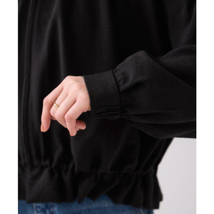美easyリネンライクジップ裾フリルブルゾン/イージーケア・接触冷感 | VIS  | 詳細画像26 