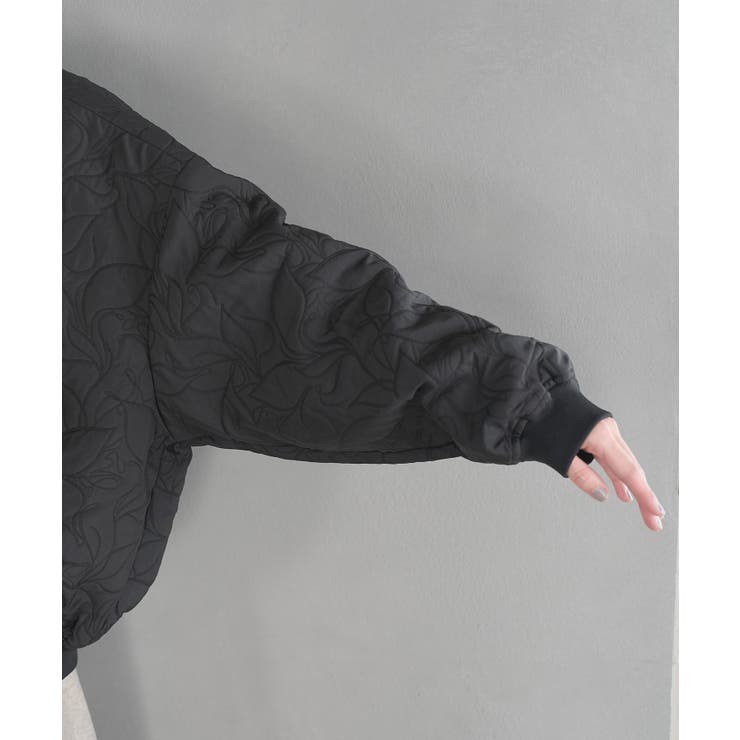 【STAYC J 着用】リーフキルティング&合皮アソートブルゾン | VIS  | 詳細画像15 