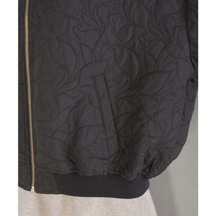 【STAYC J 着用】リーフキルティング&合皮アソートブルゾン | VIS  | 詳細画像16 