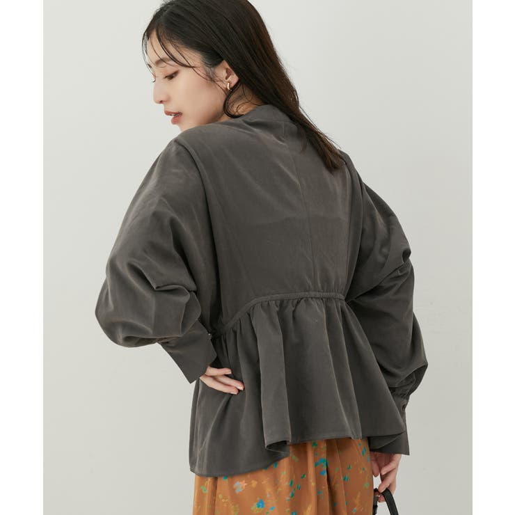 【上下2WAY】ピーチ起毛ブルゾン | VIS  | 詳細画像3