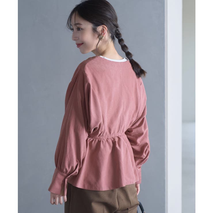 【上下2WAY】ピーチ起毛ブルゾン | VIS  | 詳細画像7