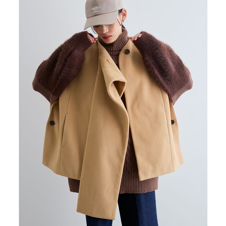 マフラーみたいに巻けるポンチョベスト | VIS  | 詳細画像17 