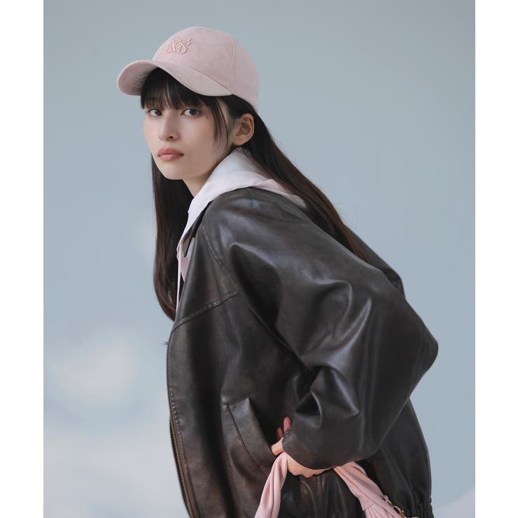 合皮&スエードライクジップアップブルゾン | VIS  | 詳細画像13