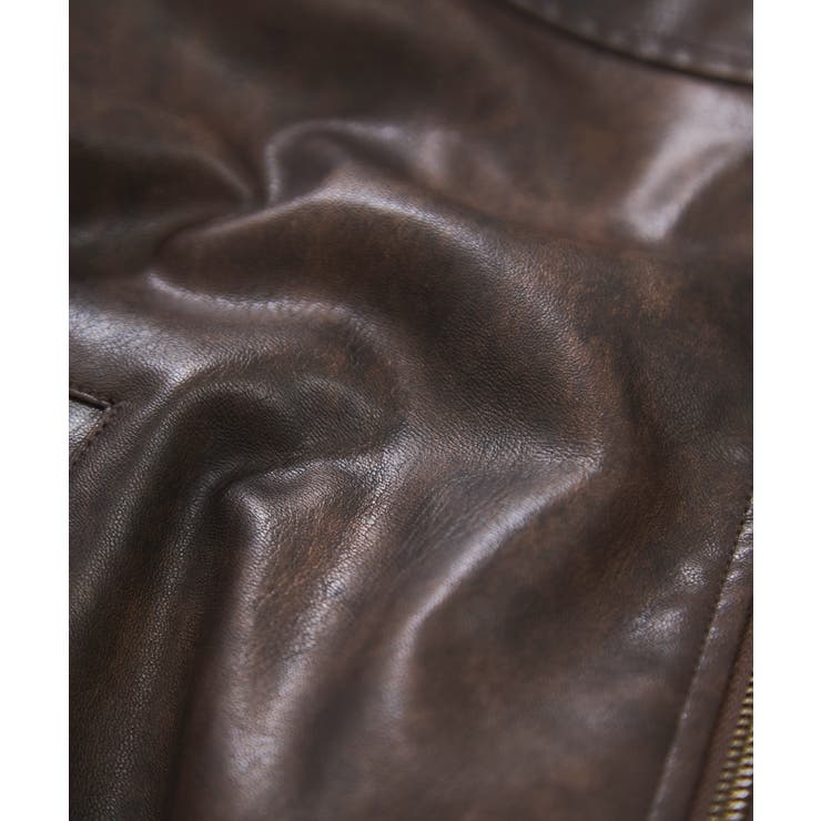 合皮&スエードライクジップアップブルゾン | VIS  | 詳細画像42