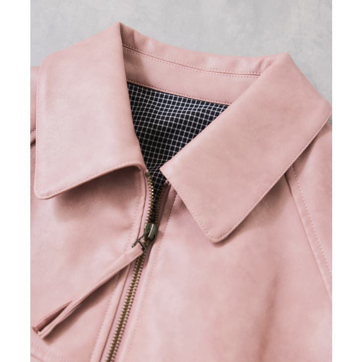 合皮&スエードライクジップアップブルゾン | VIS  | 詳細画像45