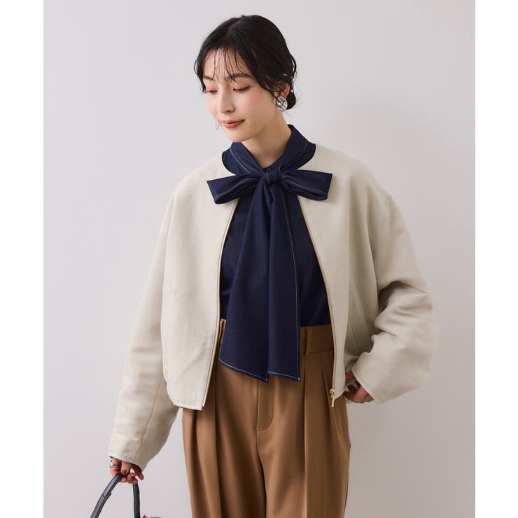 合皮パイピングキルトアソートブルゾン | VIS  | 詳細画像15 