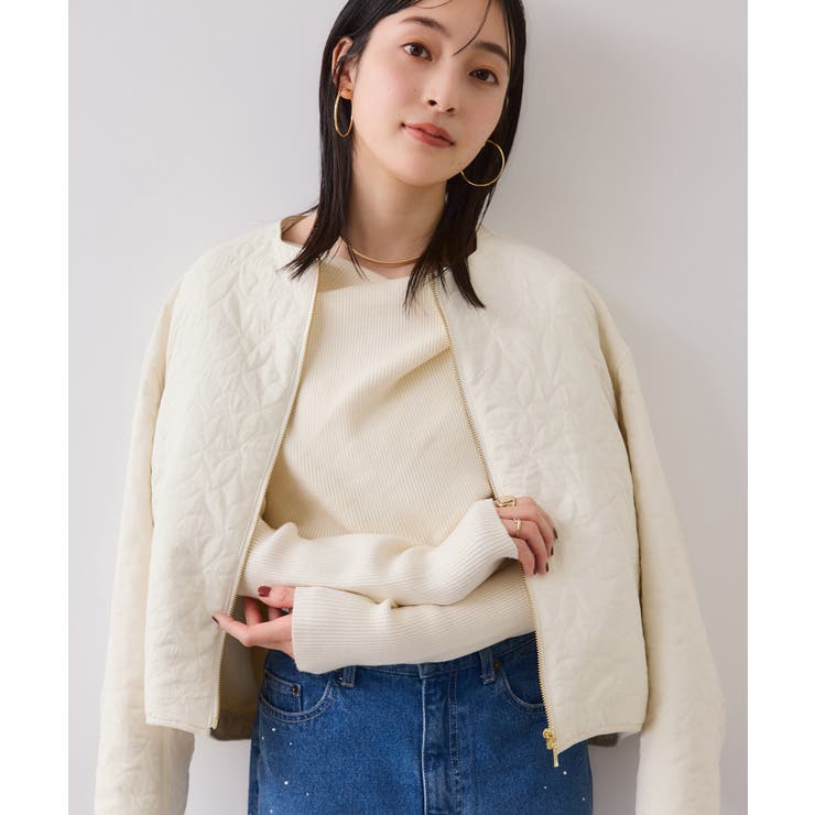 合皮パイピングキルトアソートブルゾン | VIS  | 詳細画像5 