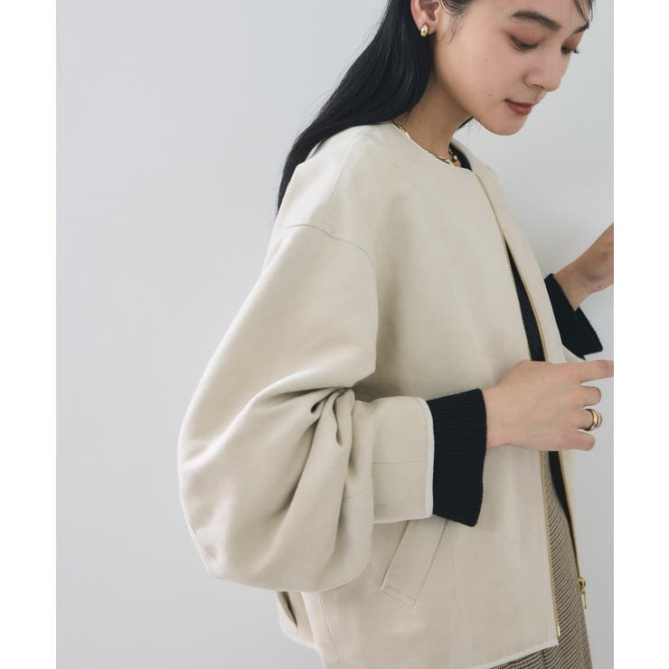 合皮パイピングキルトアソートブルゾン | VIS  | 詳細画像50 