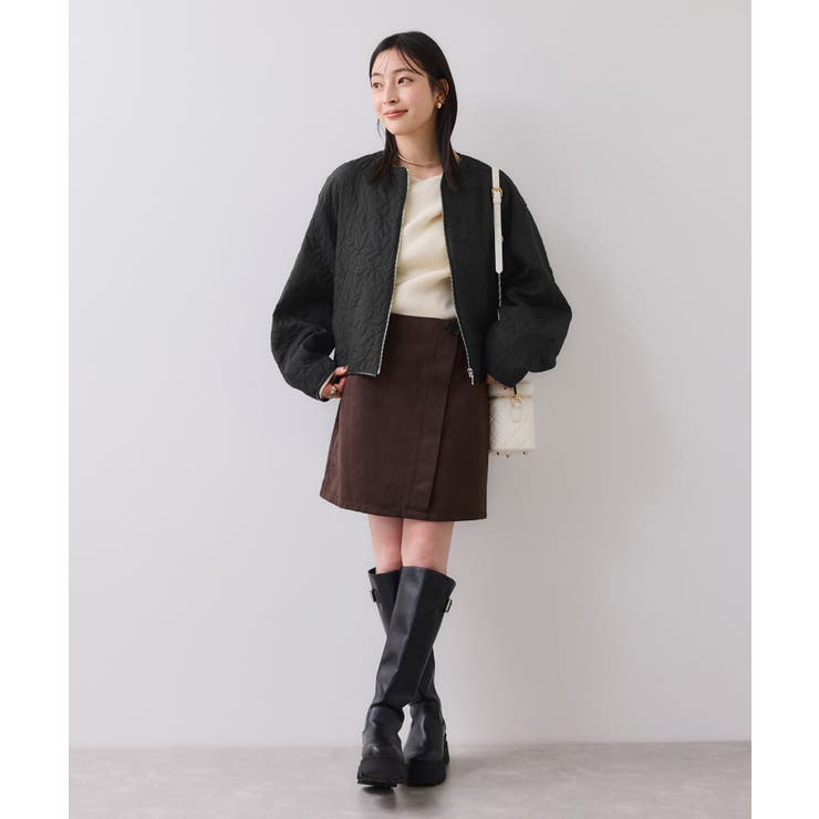 合皮パイピングキルトアソートブルゾン | VIS  | 詳細画像7 