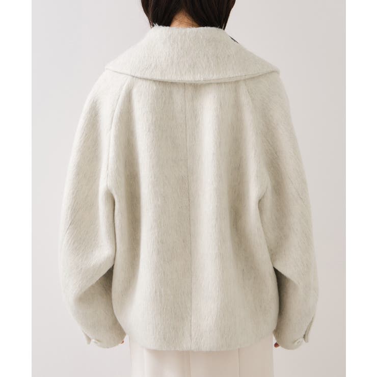 【アウター総選挙1位】ビッグカラーモモンガシャギーショートコート | VIS  | 詳細画像36 