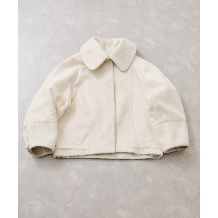 【アウター総選挙1位】ビッグカラーモモンガシャギーショートコート | VIS  | 詳細画像48 