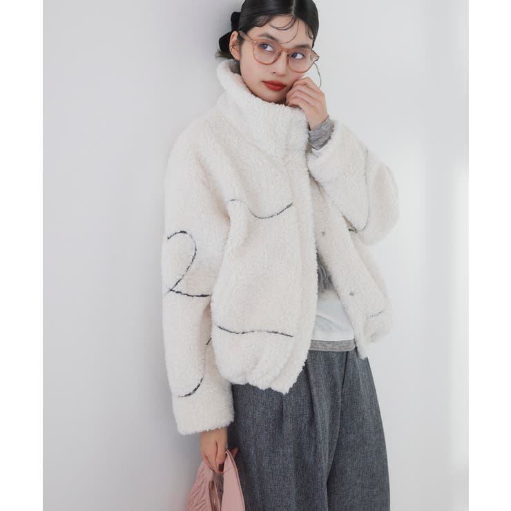 ジャガードボアブルゾン | VIS  | 詳細画像10 