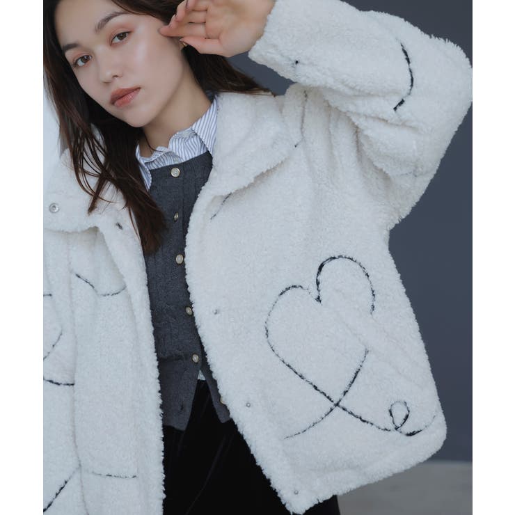 ジャガードボアブルゾン | VIS  | 詳細画像13 