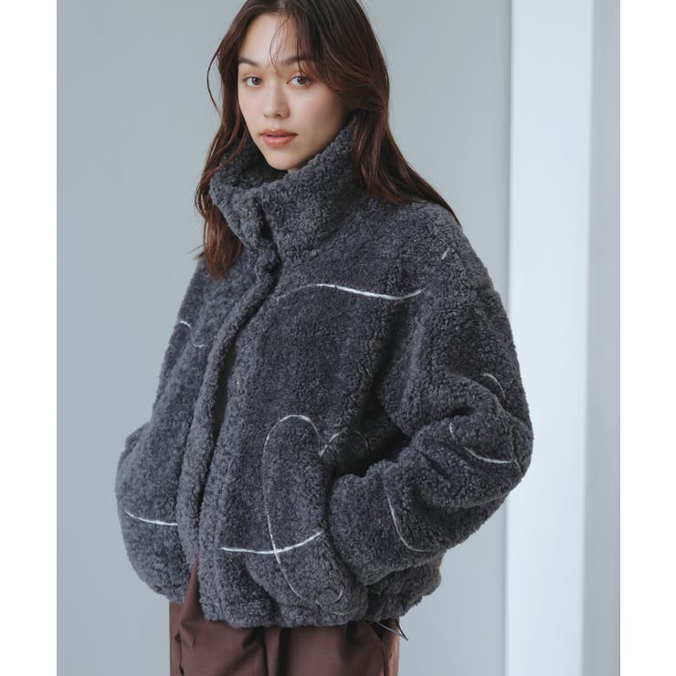 ジャガードボアブルゾン | VIS  | 詳細画像5 