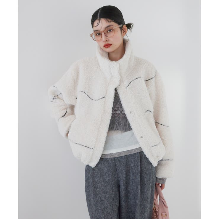 ジャガードボアブルゾン | VIS  | 詳細画像8 