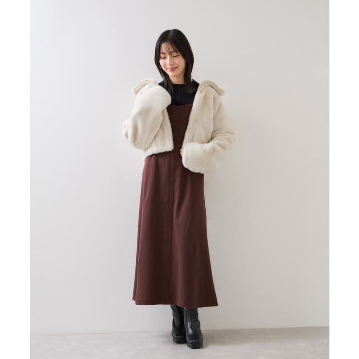 ブローチ付きアソートファーブルゾン | VIS  | 詳細画像12 